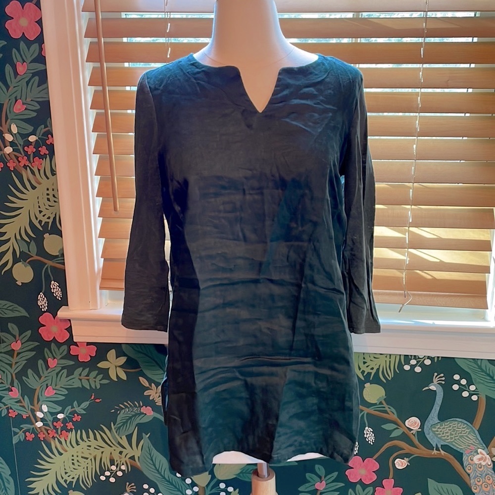J Jill linen tunic with cotton back.